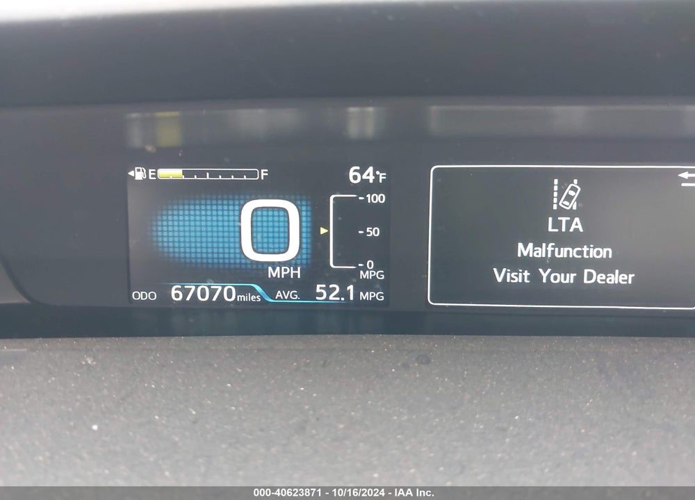 2021 TOYOTA PRIUS LE VIN: JTDKAMFU7M3152577