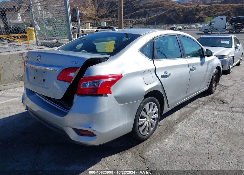 2017 NISSAN SENTRA SV VIN: 3N1AB7AP4HY346267