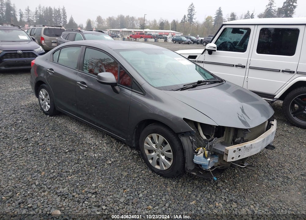 2012 HONDA CIVIC LX VIN: 19XFB2F52CE340054