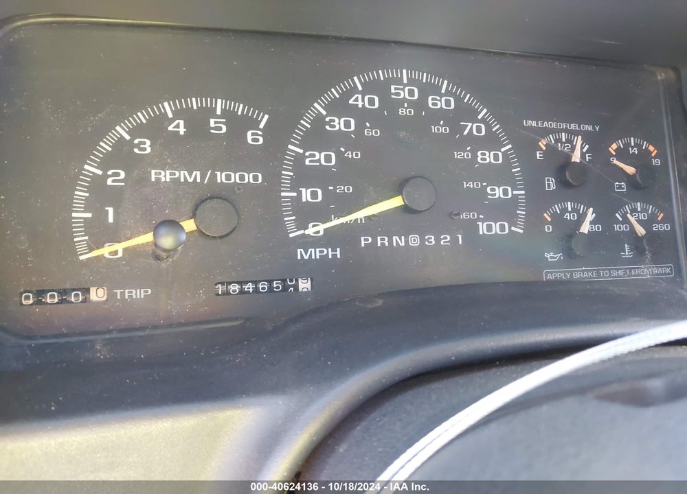1997 GMC SIERRA 1500 SL WIDESIDE CMI VIN: 1GTEC14W5VZ528881
