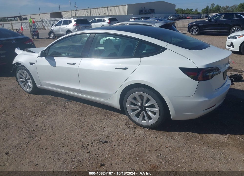 2022 TESLA MODEL 3 VIN: 5YJ3E1EB2NF259015