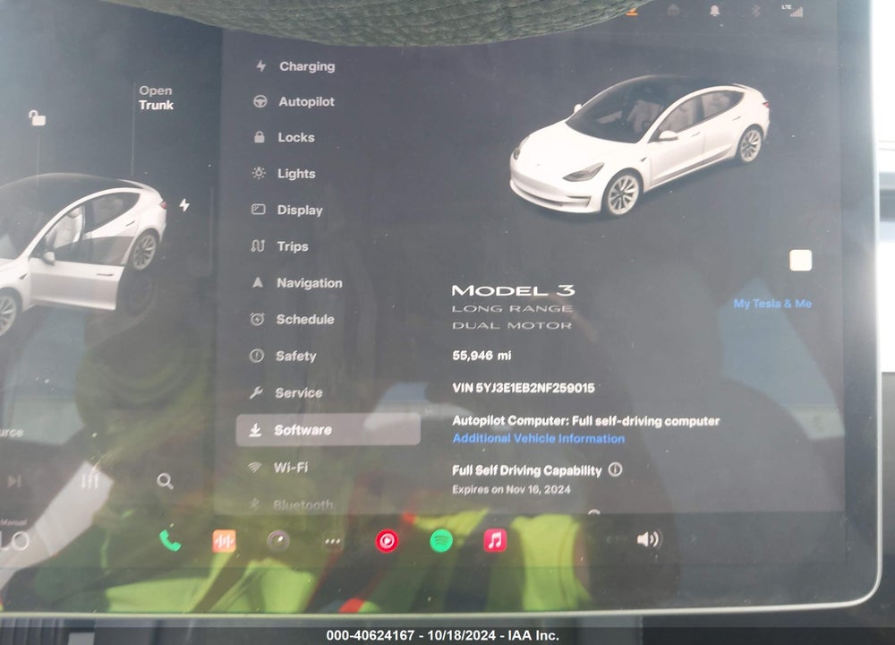 2022 TESLA MODEL 3 VIN: 5YJ3E1EB2NF259015