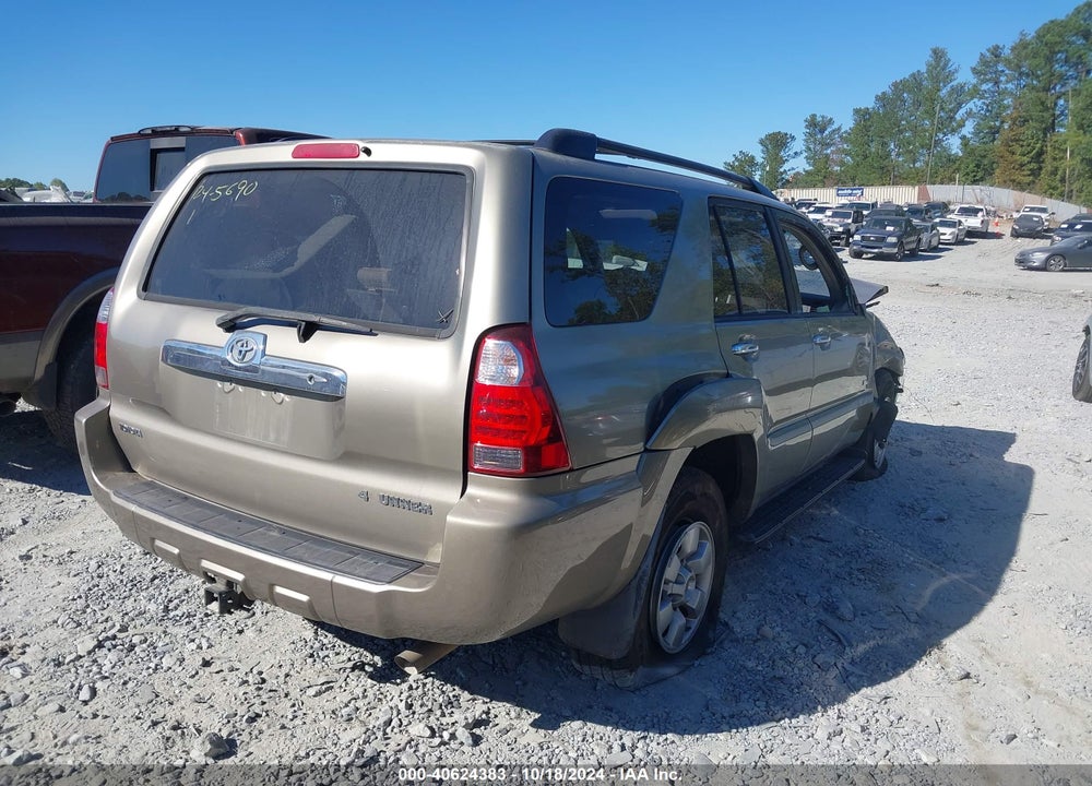 2007 TOYOTA 4RUNNER SR5 V6 VIN: JTEZU14RX78065763