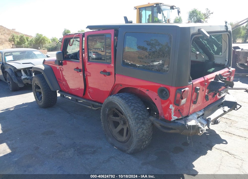 2014 JEEP WRANGLER UNLIMITED SPORT VIN: 1C4BJWDG3EL190947