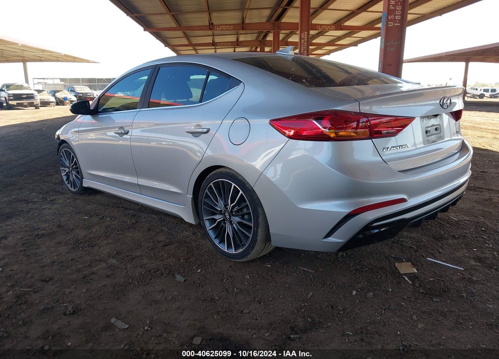 2018 HYUNDAI ELANTRA SPORT VIN: KMHD04LBXJU704721