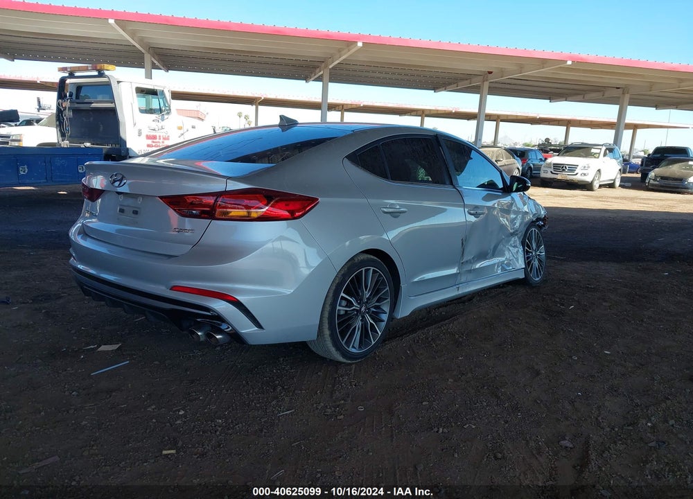 2018 HYUNDAI ELANTRA SPORT VIN: KMHD04LBXJU704721