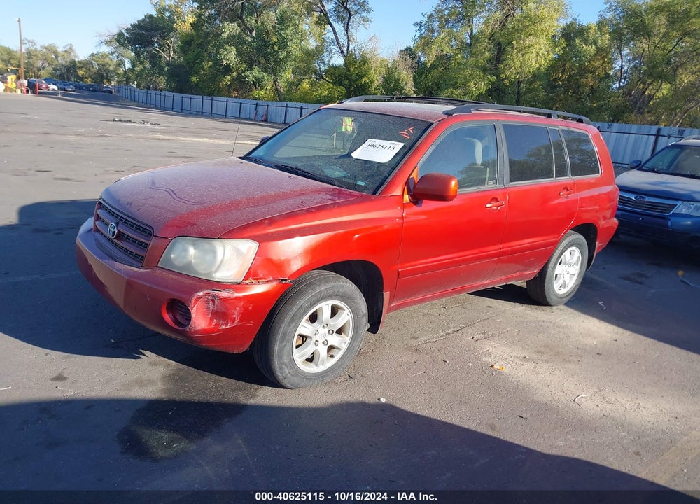 2003 TOYOTA HIGHLANDER V6 VIN: JTEHF21A830137353