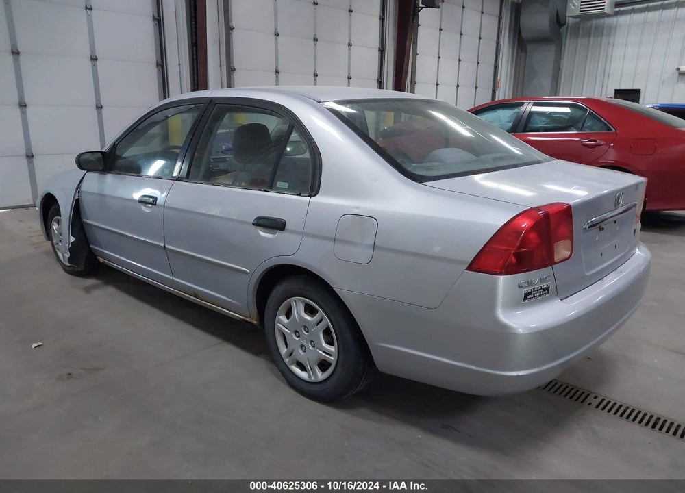 2001 HONDA CIVIC LX VIN: 1HGES165X1L046655
