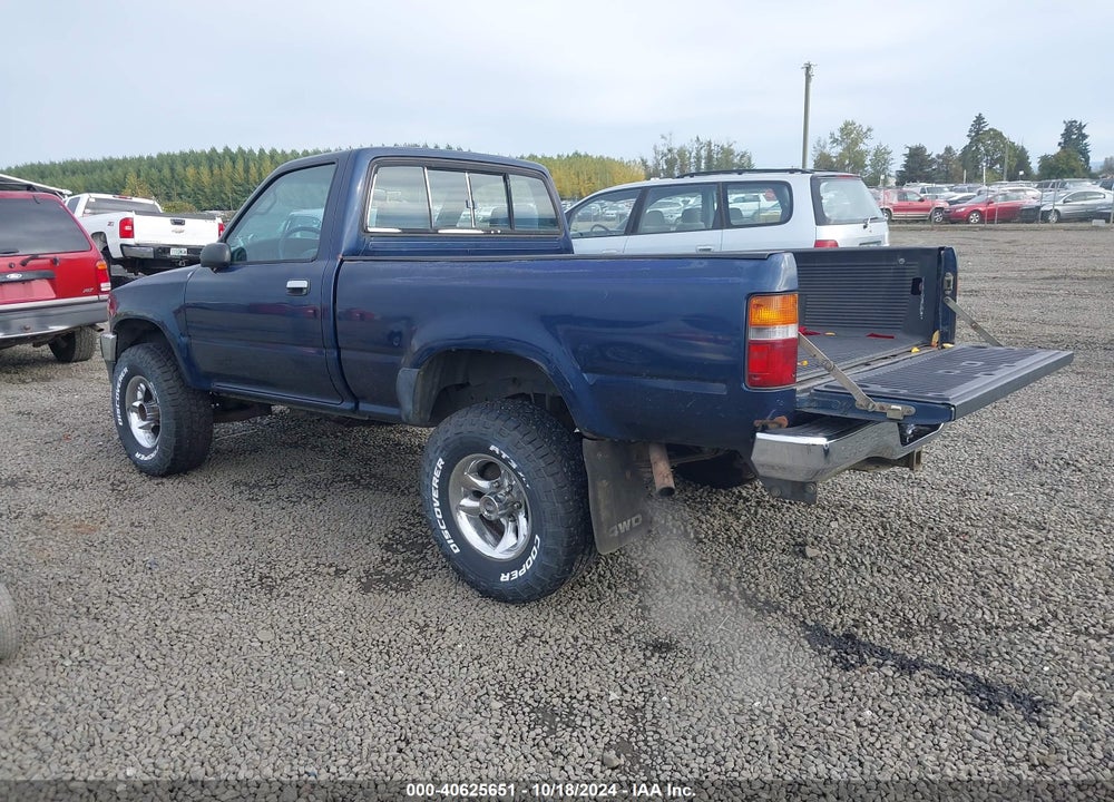 1993 TOYOTA PICKUP 1/2 TON SHORT WHLBSE DX VIN: 4TARN01P0PZ126137