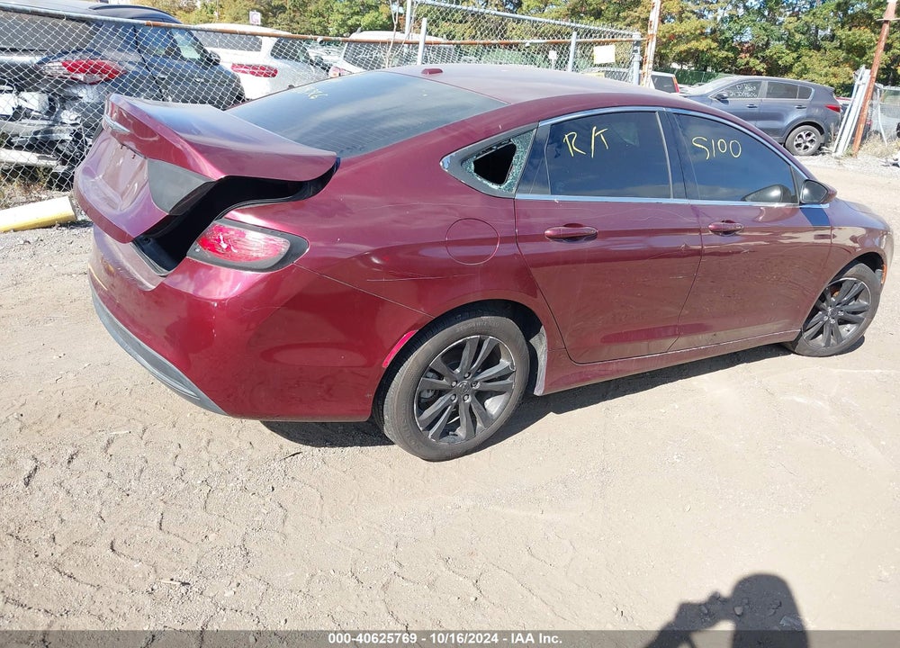 2016 CHRYSLER 200 LIMITED VIN: 1C3CCCAB5GN142223