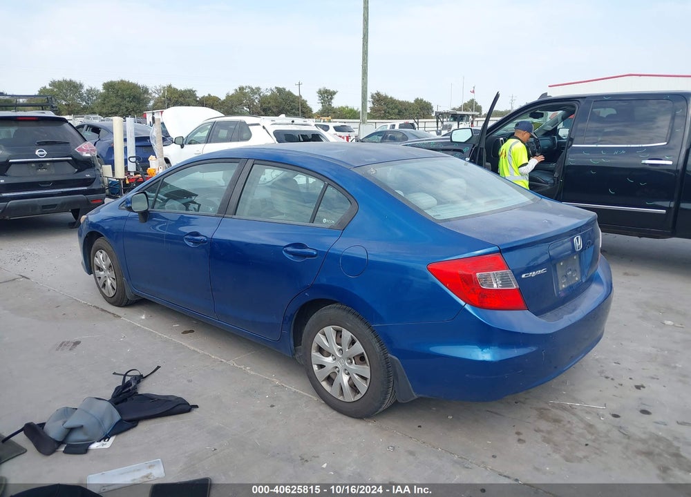 2012 HONDA CIVIC SDN LX VIN: 2HGFB2F5XCH575954