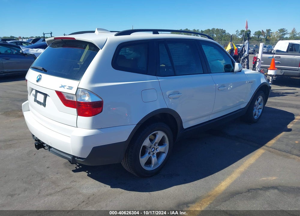 2008 BMW X3 3.0SI VIN: WBXPC93408WJ15931