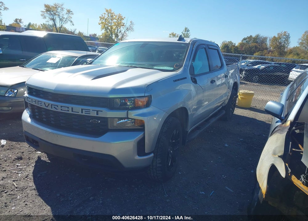 2022 CHEVROLET SILVERADO 1500 LTD 4WD SHORT BED CUSTOM VIN: 1GCPYBEK0NZ213207