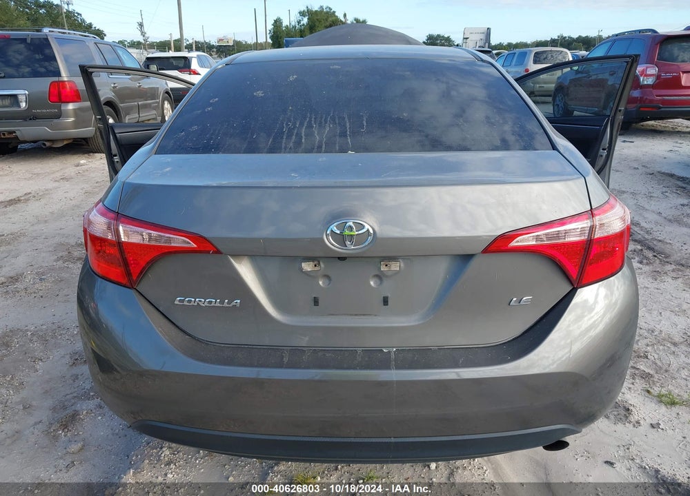2019 TOYOTA COROLLA LE VIN: 5YFBURHE6KP904963