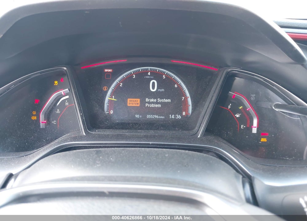 2019 HONDA CIVIC TYPE-R TOURING VIN: SHHFK8G78KU203680
