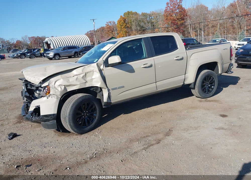 2021 GMC CANYON 4WD SHORT BOX ELEVATION VIN: 1GTG6CEN2M1144510
