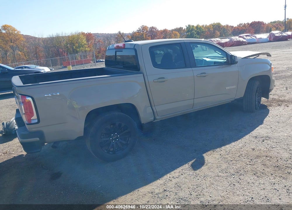 2021 GMC CANYON 4WD SHORT BOX ELEVATION VIN: 1GTG6CEN2M1144510