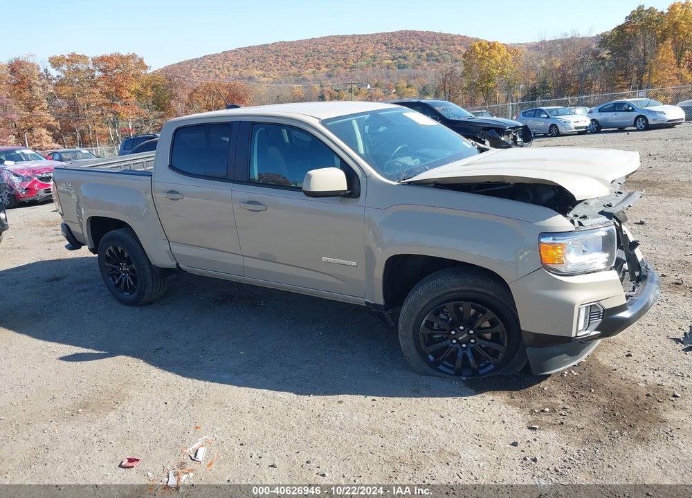 2021 GMC CANYON 4WD SHORT BOX ELEVATION VIN: 1GTG6CEN2M1144510