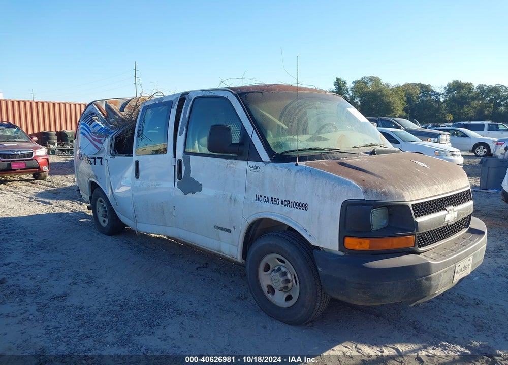 2006 CHEVROLET EXPRESS WORK VAN VIN: 1GCGG25V061127487