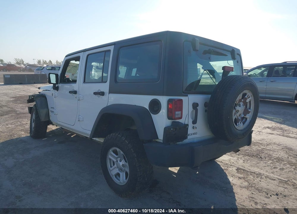 2013 JEEP WRANGLER UNLIMITED SPORT RHD VIN: 1C4BJWKG3DL630411