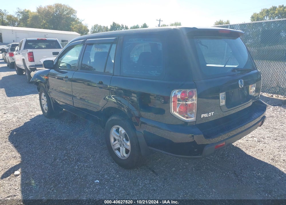 2007 HONDA PILOT LX VIN: 2HKYF18157H507106