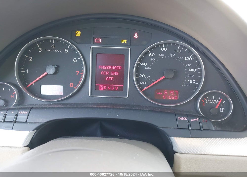 2007 AUDI A4 2.0T AVANT VIN: WAUKF78E87A209018