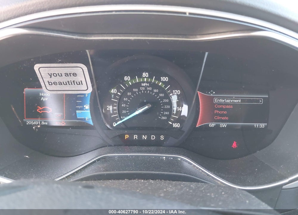 2016 FORD FUSION SE VIN: 3FA6P0H78GR379126