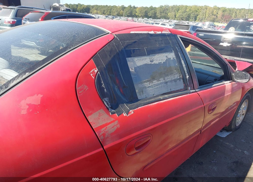 2000 DODGE NEON HIGHLINE VIN: 1B3ES46C4YD625239