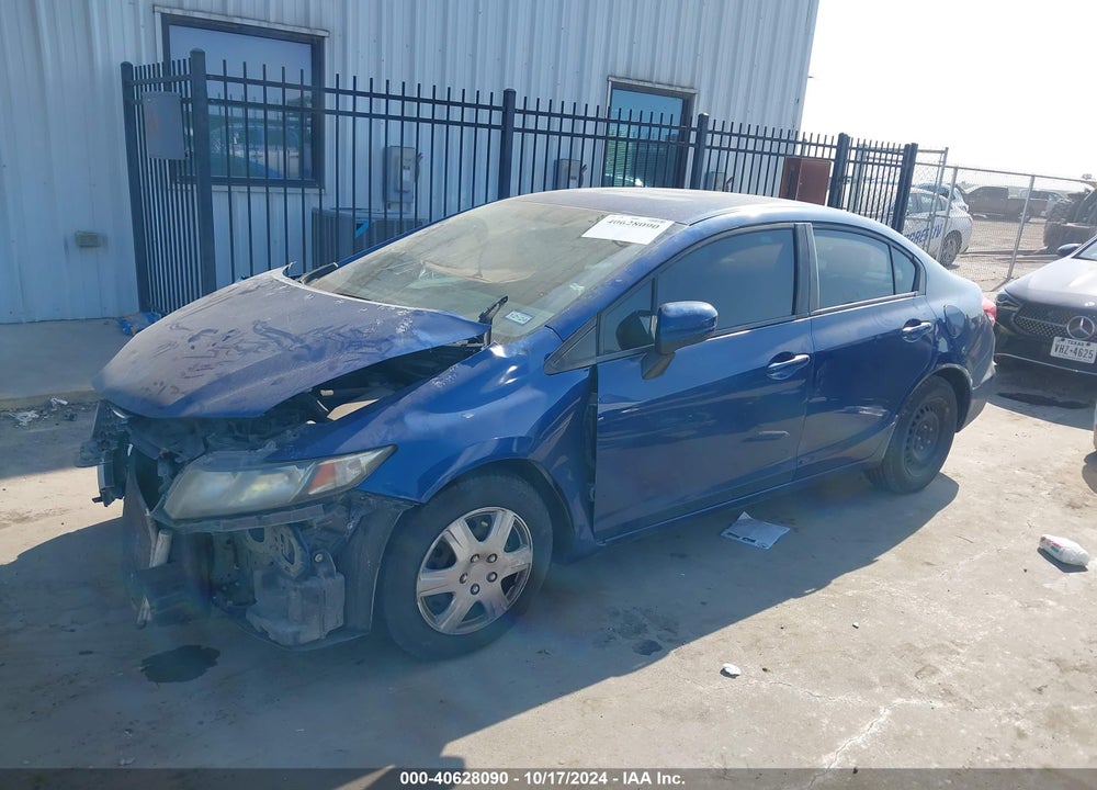 2014 HONDA CIVIC LX VIN: 19XFB2F50EE042489
