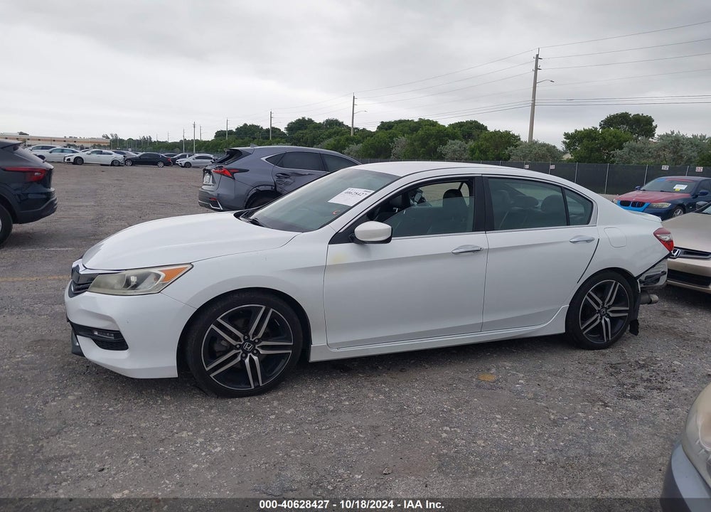 2016 HONDA ACCORD SPORT VIN: 1HGCR2F55GA157823