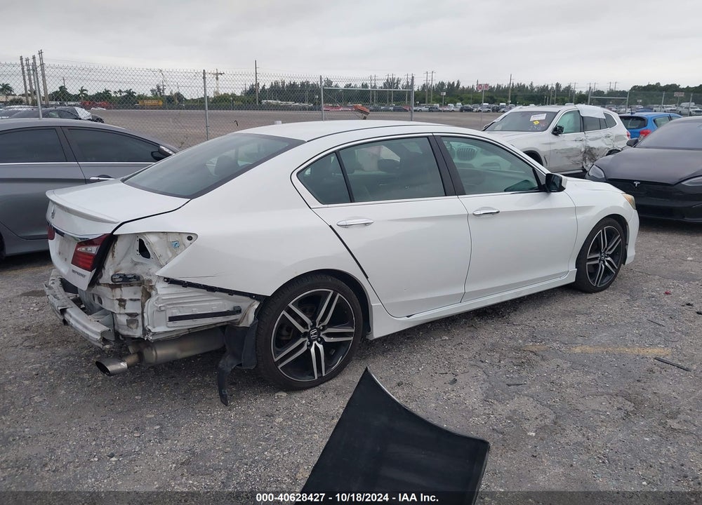 2016 HONDA ACCORD SPORT VIN: 1HGCR2F55GA157823