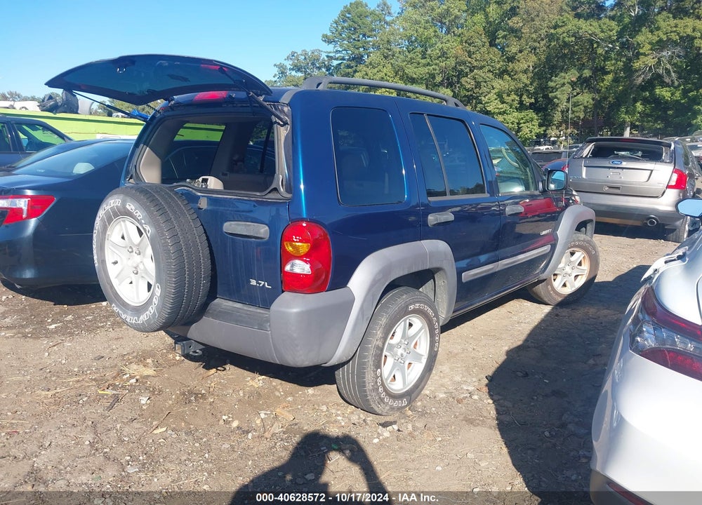 2004 JEEP LIBERTY SPORT VIN: 1J8GK48K84W329482