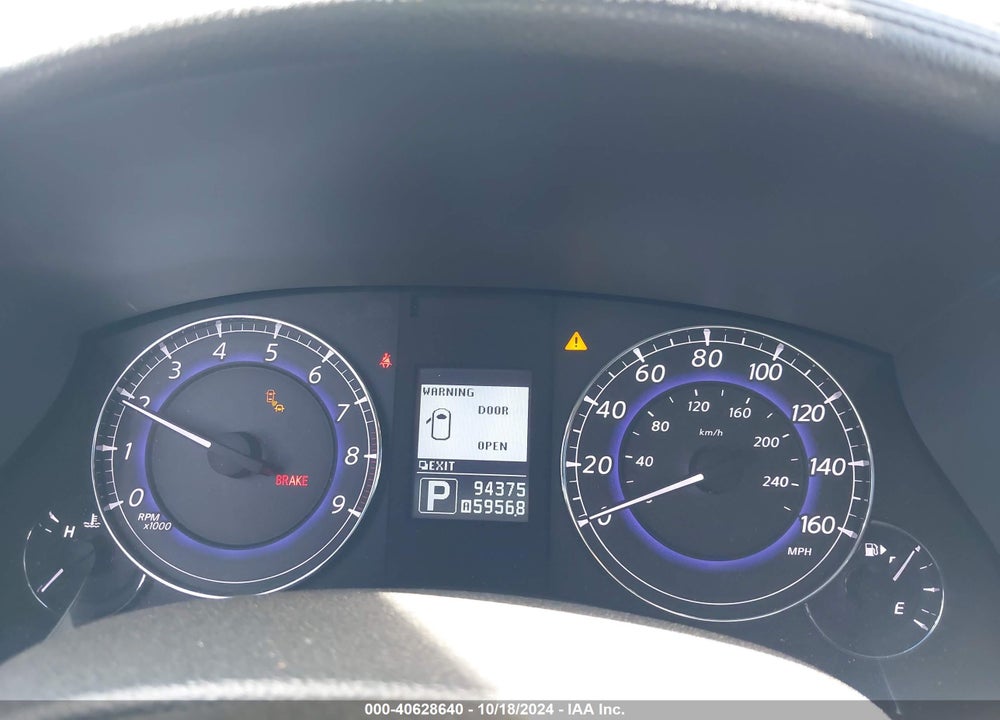 2012 INFINITI EX35 JOURNEY VIN: JN1AJ0HPXCM401316