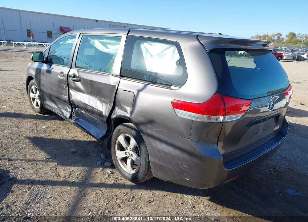 2013 TOYOTA SIENNA L V6 7 PASSENGER VIN: 5TDZK3DC7DS373157