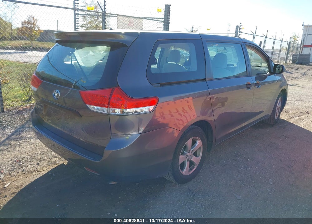 2013 TOYOTA SIENNA L V6 7 PASSENGER VIN: 5TDZK3DC7DS373157