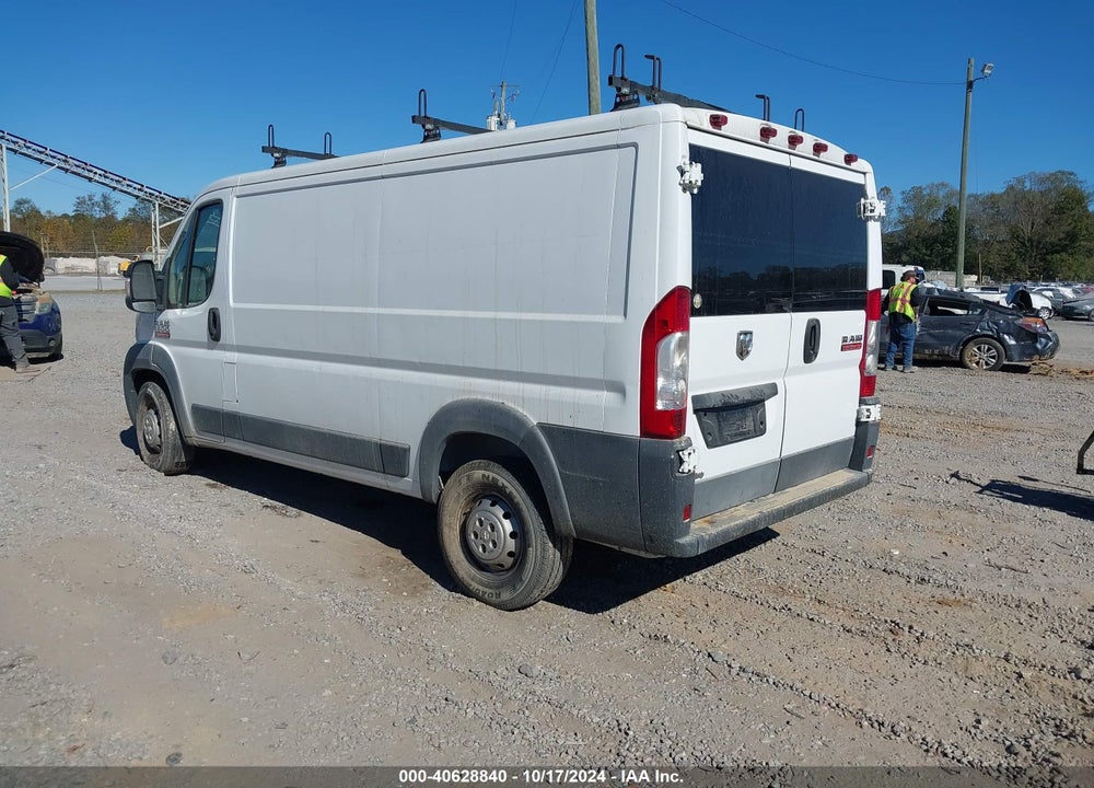 2017 RAM PROMASTER 1500 LOW ROOF 136 WB VIN: 3C6TRVAG8HE509775
