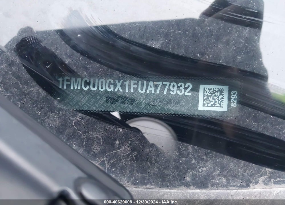 2015 FORD ESCAPE SE VIN: 1FMCU0GX1FUA77932