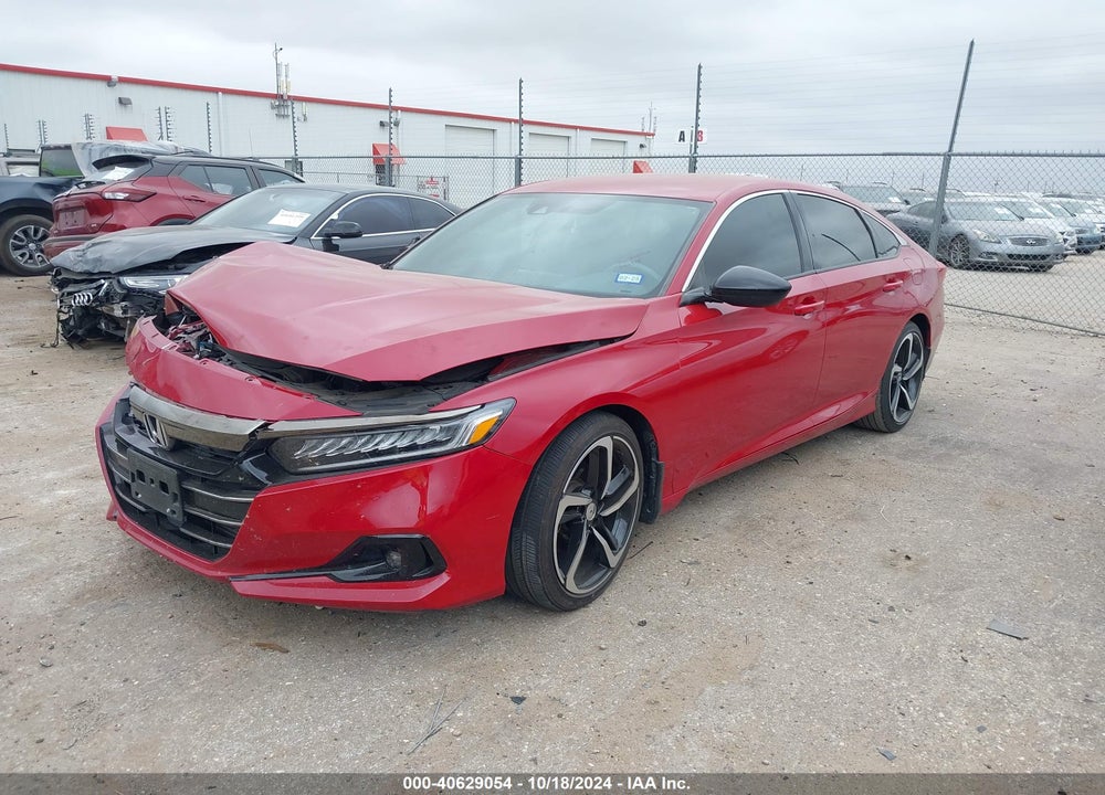 2022 HONDA ACCORD SPORT VIN: 1HGCV1F3XNA030437