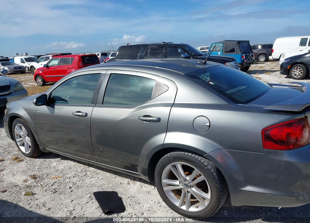 2012 DODGE AVENGER SXT PLUS VIN: 1C3CDZEG5CN126328