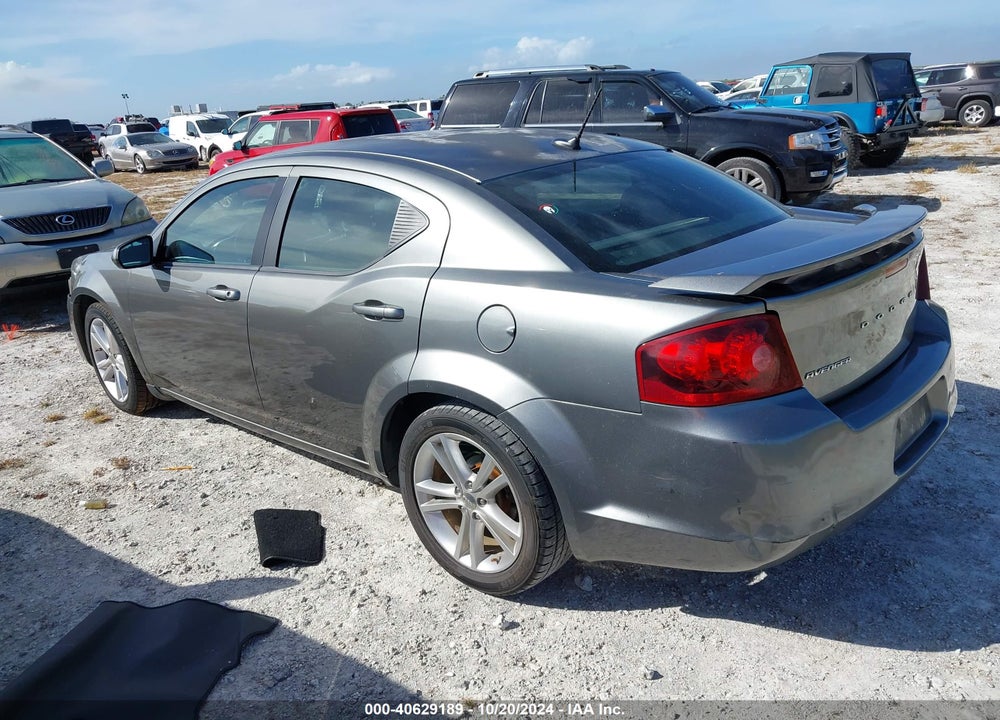 2012 DODGE AVENGER SXT PLUS VIN: 1C3CDZEG5CN126328