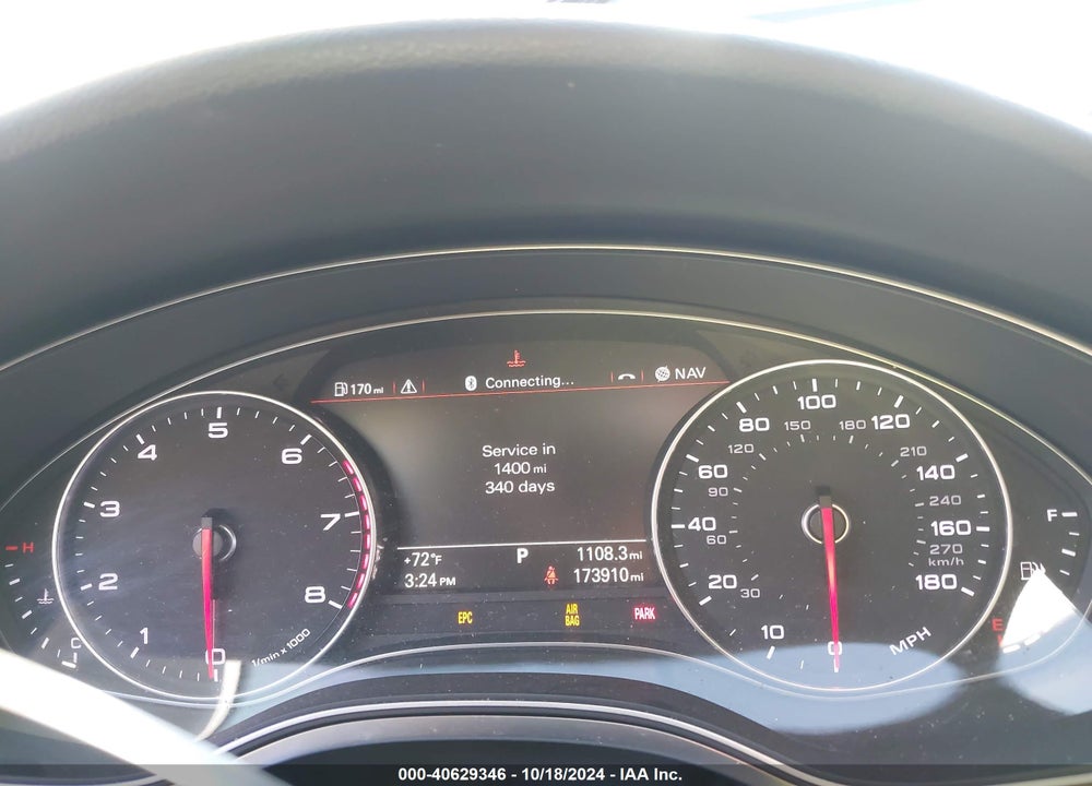 2013 AUDI A6 3.0T PREMIUM VIN: WAUHGAFC9DN017875
