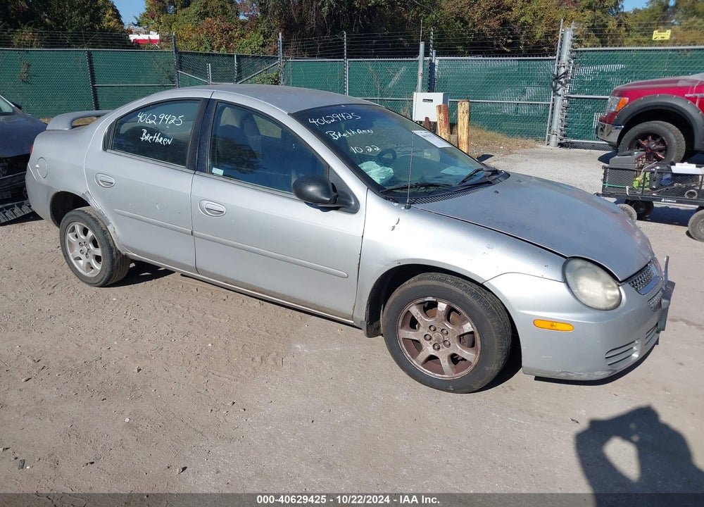 2005 DODGE NEON SXT VIN: 1B3ES56C55D277579