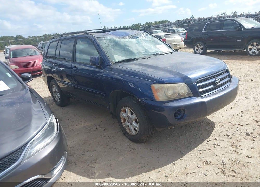 2003 TOYOTA HIGHLANDER V6 VIN: JTEHF21A230152267