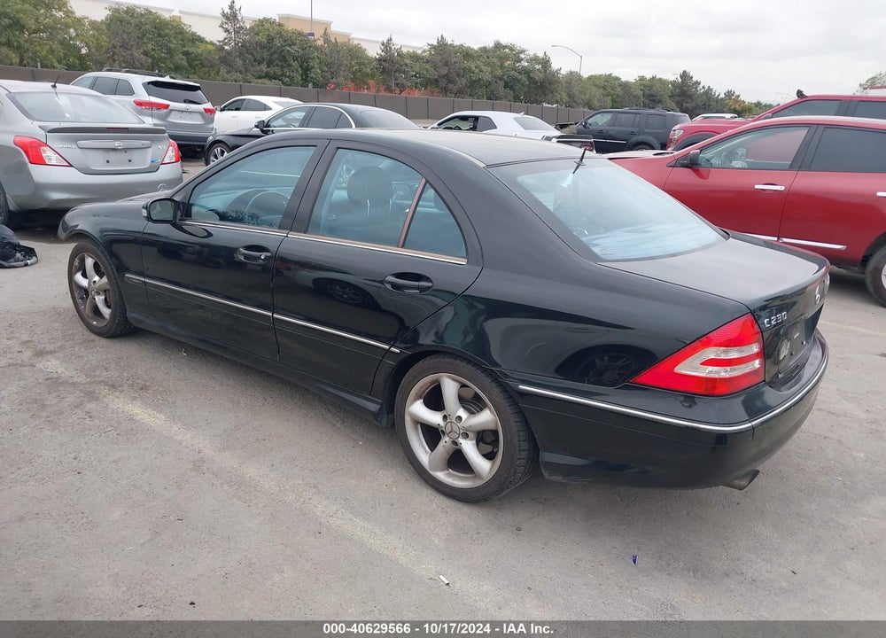 2005 MERCEDES-BENZ C 230 KOMPRESSOR SPORT VIN: WDBRF40J65F687784