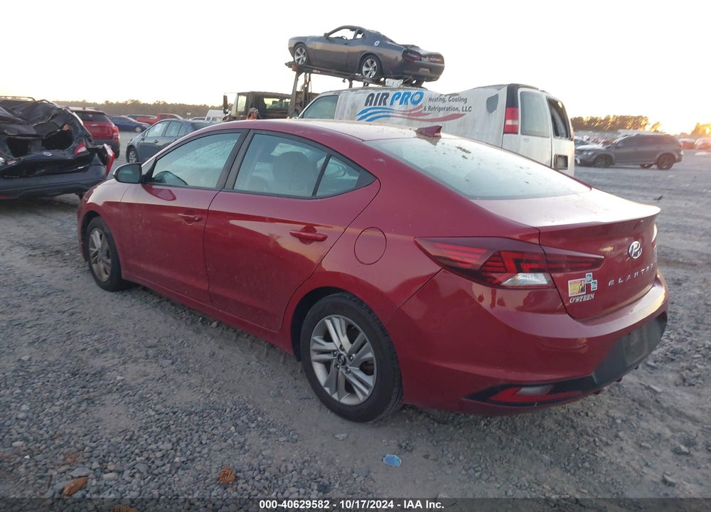 2019 HYUNDAI ELANTRA SEL VIN: KMHD84LF5KU745934