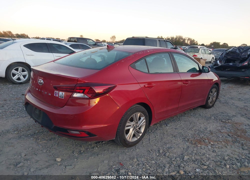 2019 HYUNDAI ELANTRA SEL VIN: KMHD84LF5KU745934