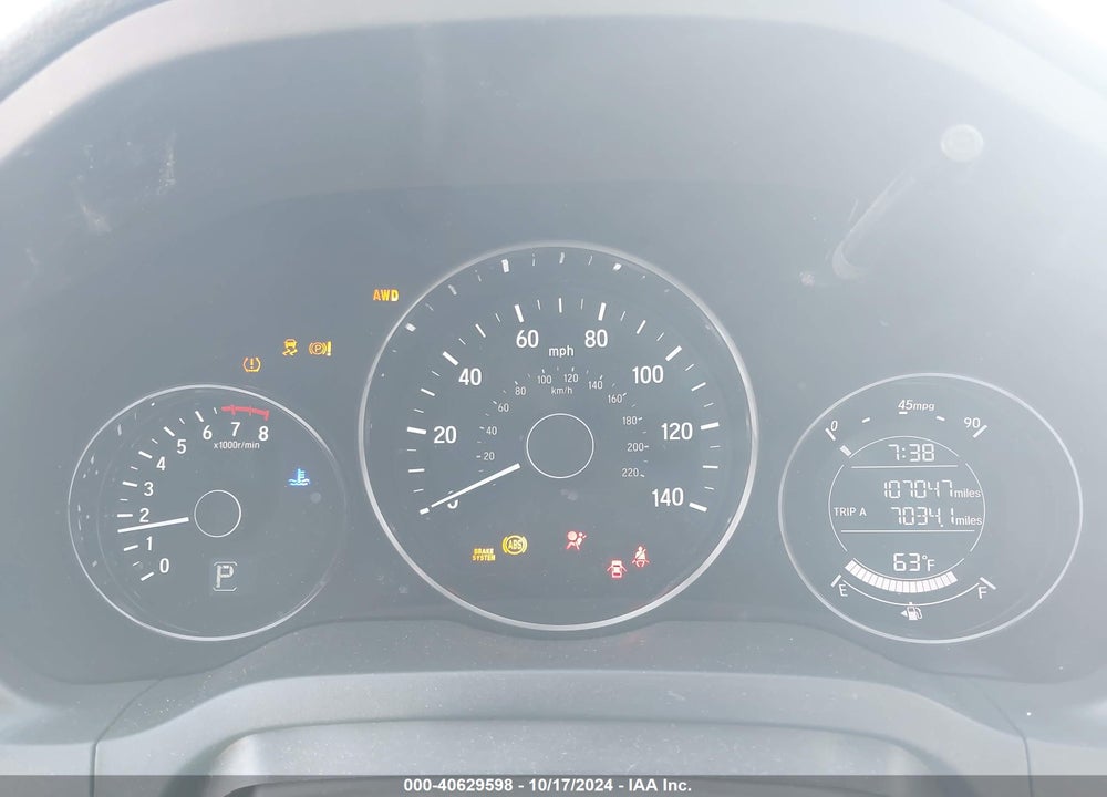 2017 HONDA HR-V EX VIN: 3CZRU6H57HM724012