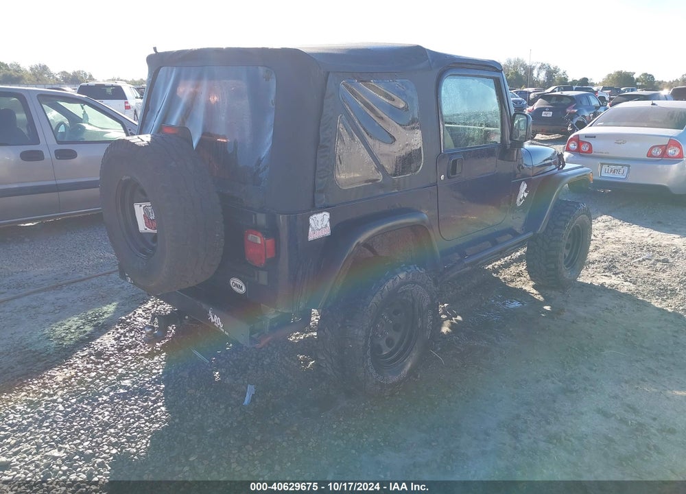 2006 JEEP WRANGLER X VIN: 1J4FA39S56P779662