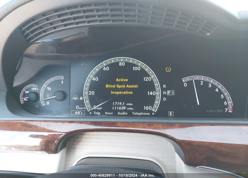 2011 MERCEDES-BENZ S 550 VIN: WDDNG7BB6BA367156