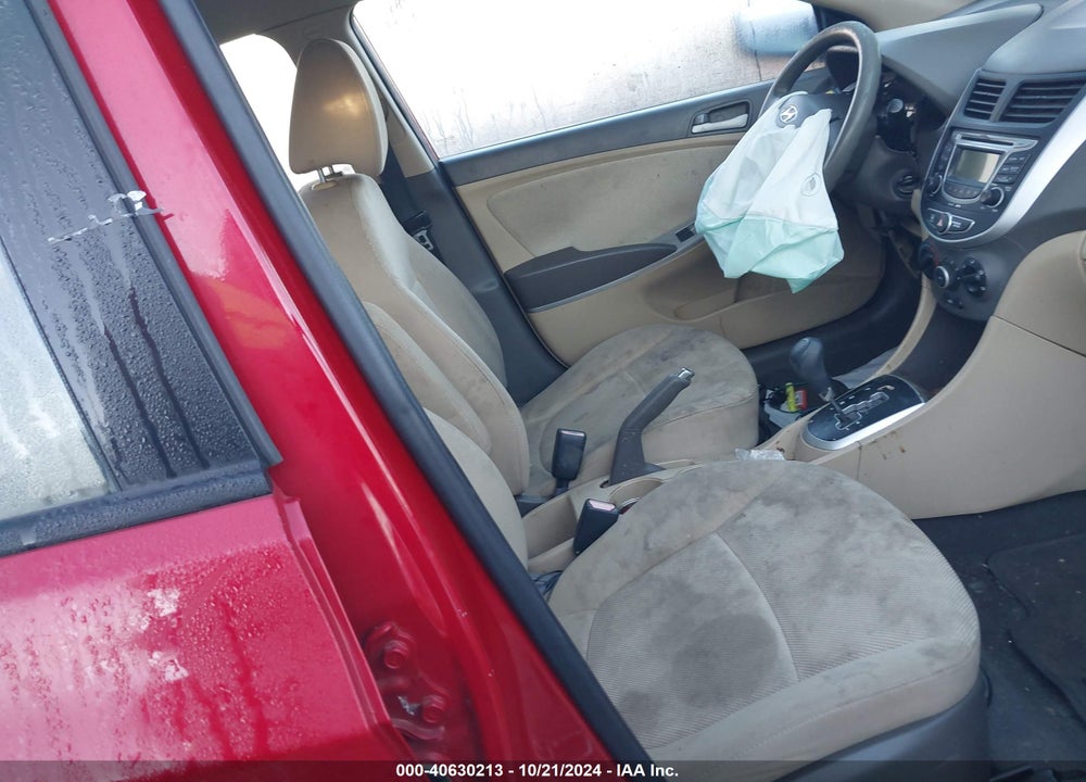 2012 HYUNDAI ACCENT GLS VIN: KMHCT4AEXCU254524